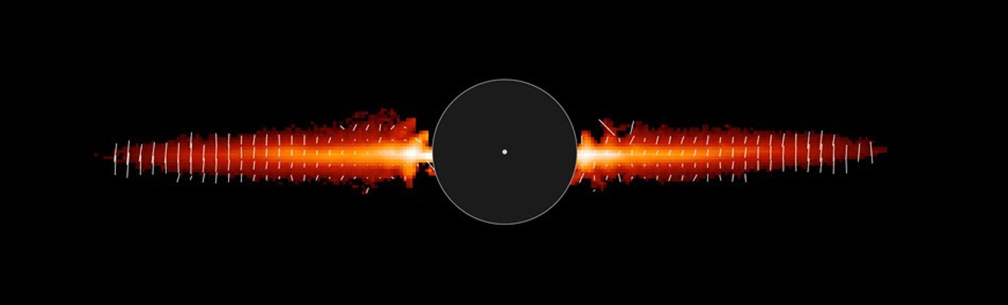 Hubble's Snapshot of Debris Disk Around Young Star - Annotated