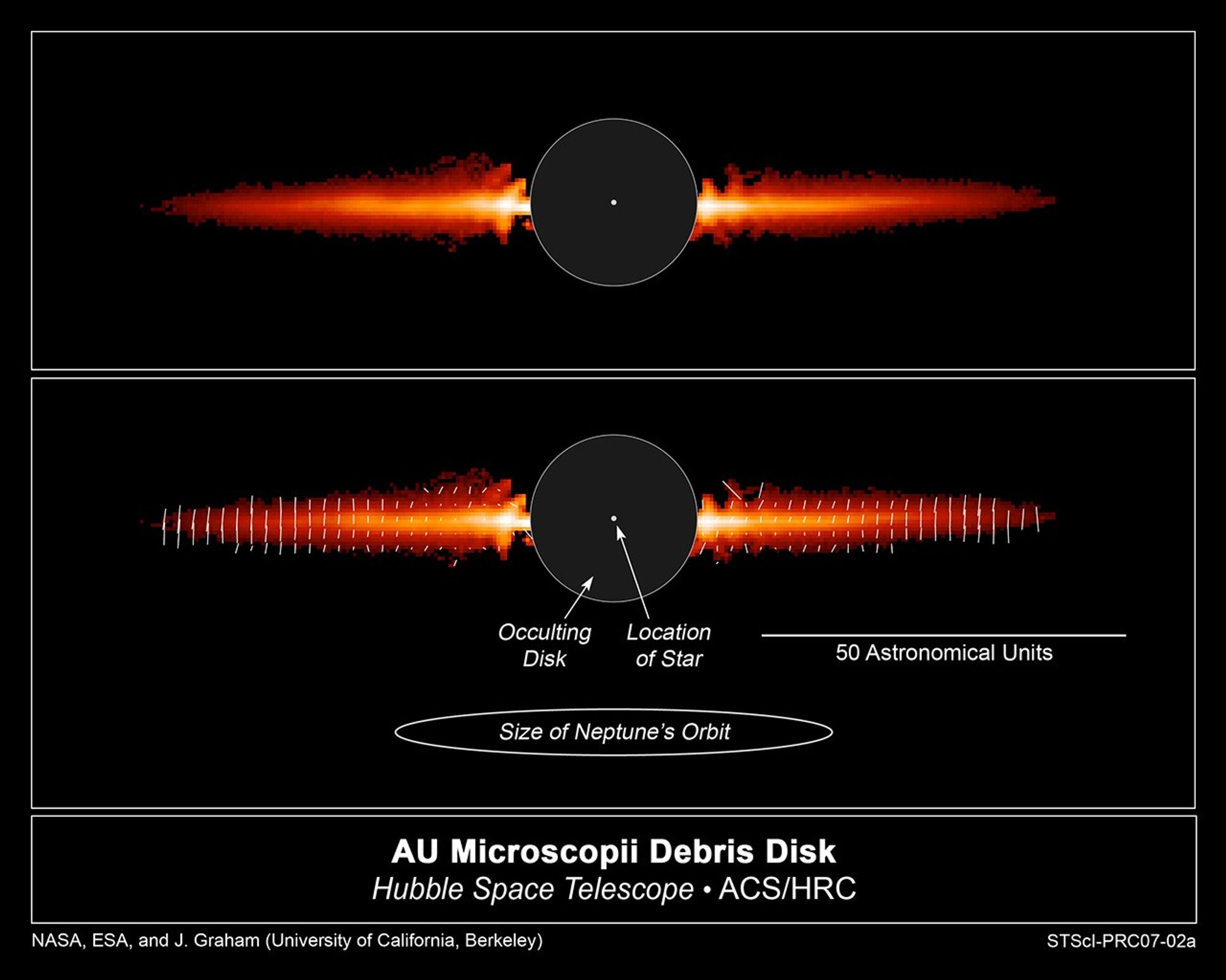 Hubble's Snapshot of Debris Disk Around Young Star