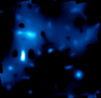 Distribution of Dark Matter - 3.5 Billion Years Ago