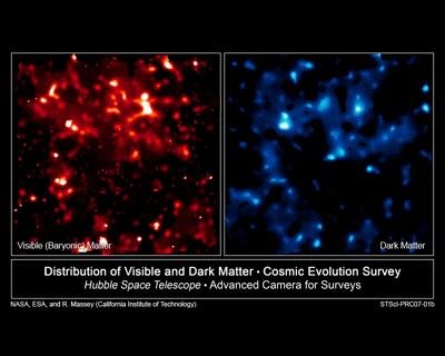 Comparison of Normal Matter and Dark Matter's Large Scale Structure