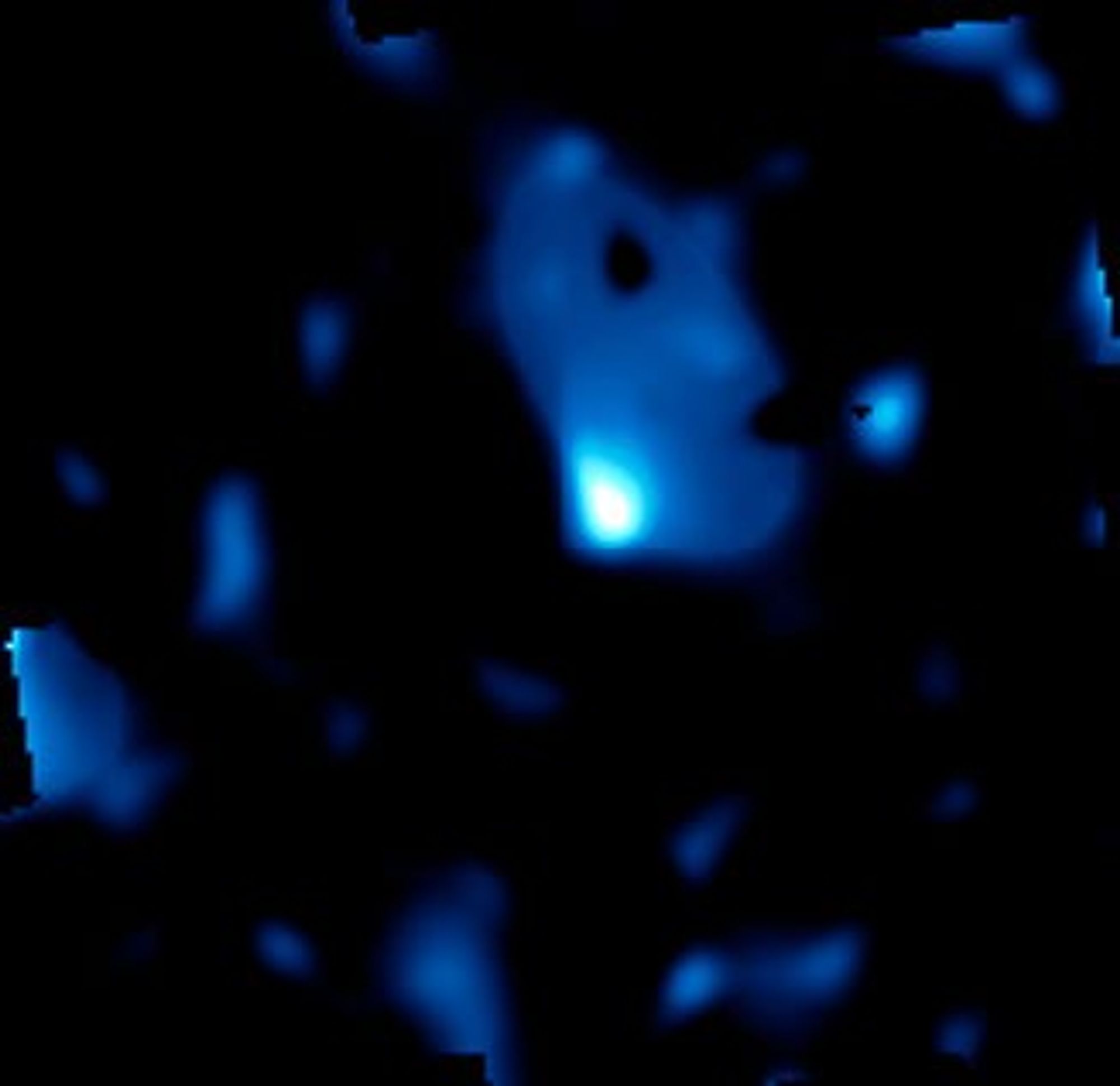 Three-Dimensional Distribution of Dark Matter in the Universe - 5 Billion Years Ago