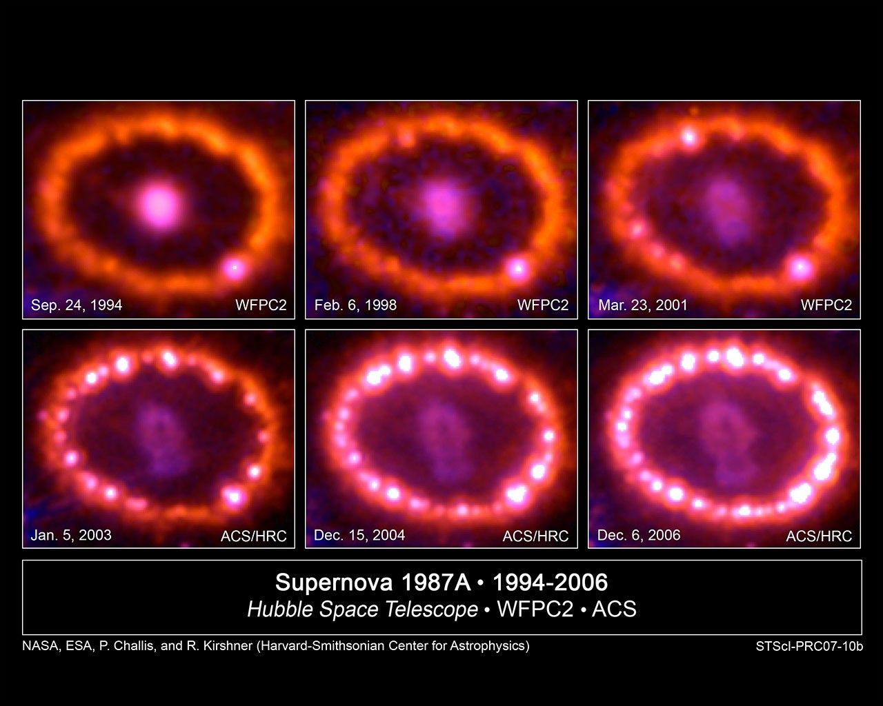 Hubble Images Chronicle the Inner Ring's Light Show