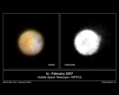 Hubble Observes Volcanic Io