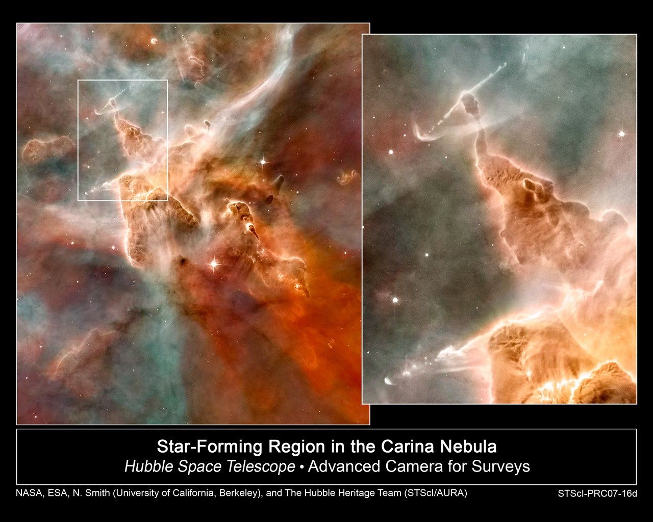 Star-Forming Region in the Carina Nebula