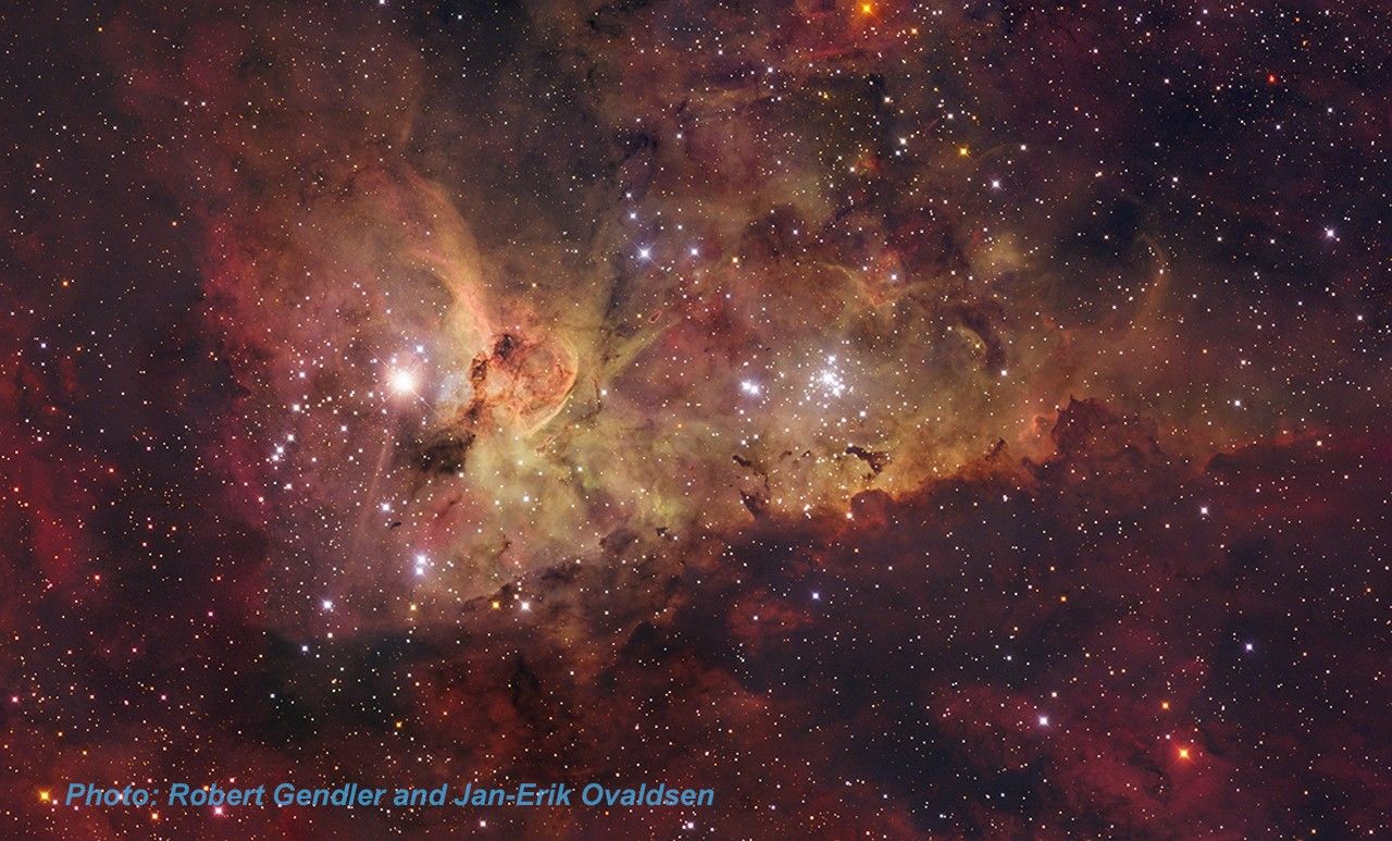 Ground-Based Image of Carina Nebula