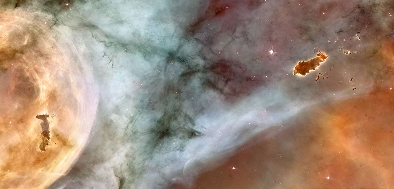 Carina Nebula Details: The Caterpillar