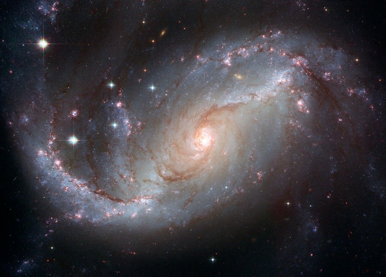 Hubble's View of Barred Spiral Galaxy NGC 1672