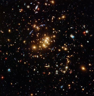 Searching for Dark Matter in a Galaxy Cluster