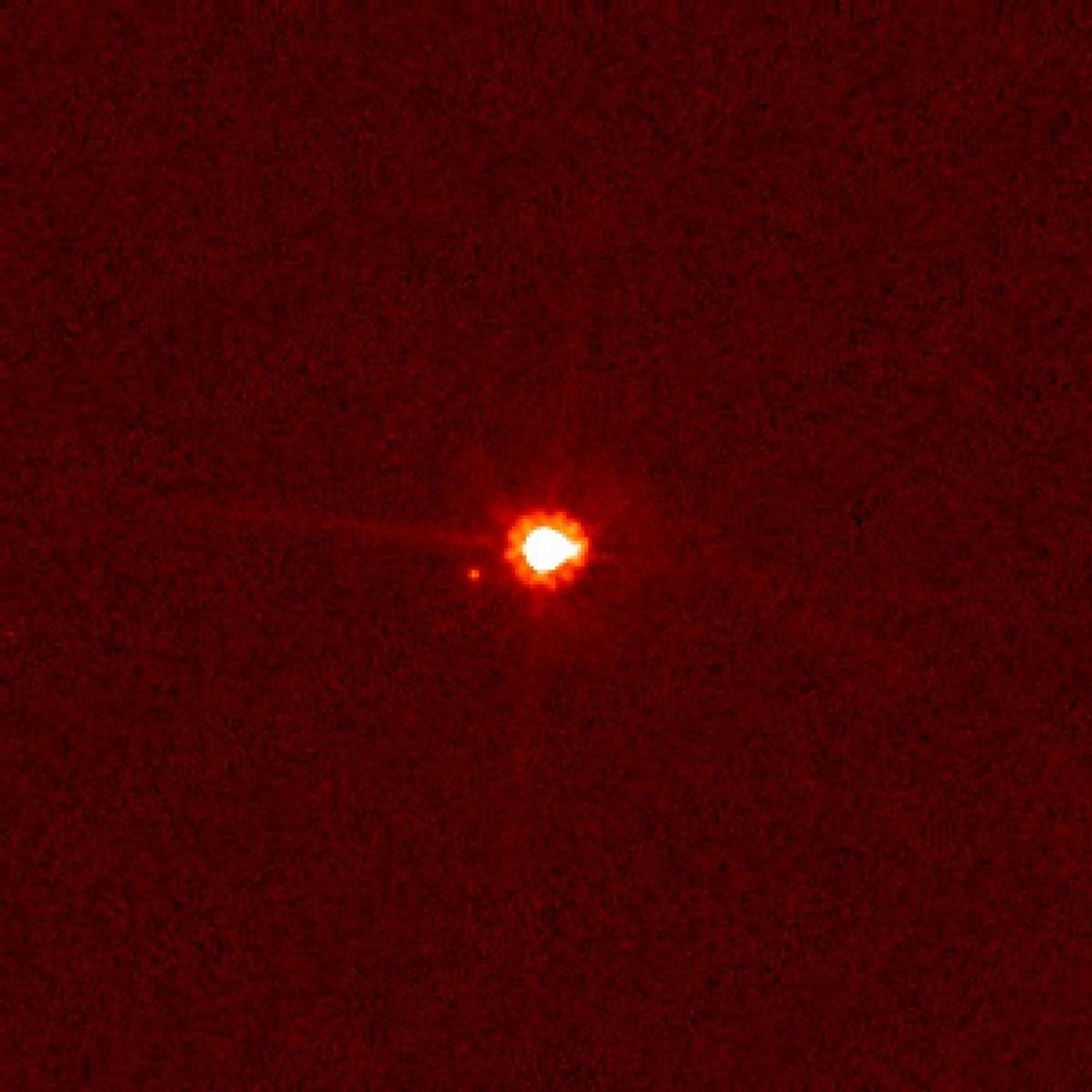 Hubble View of Eris and Dysnomia (Unannotated)