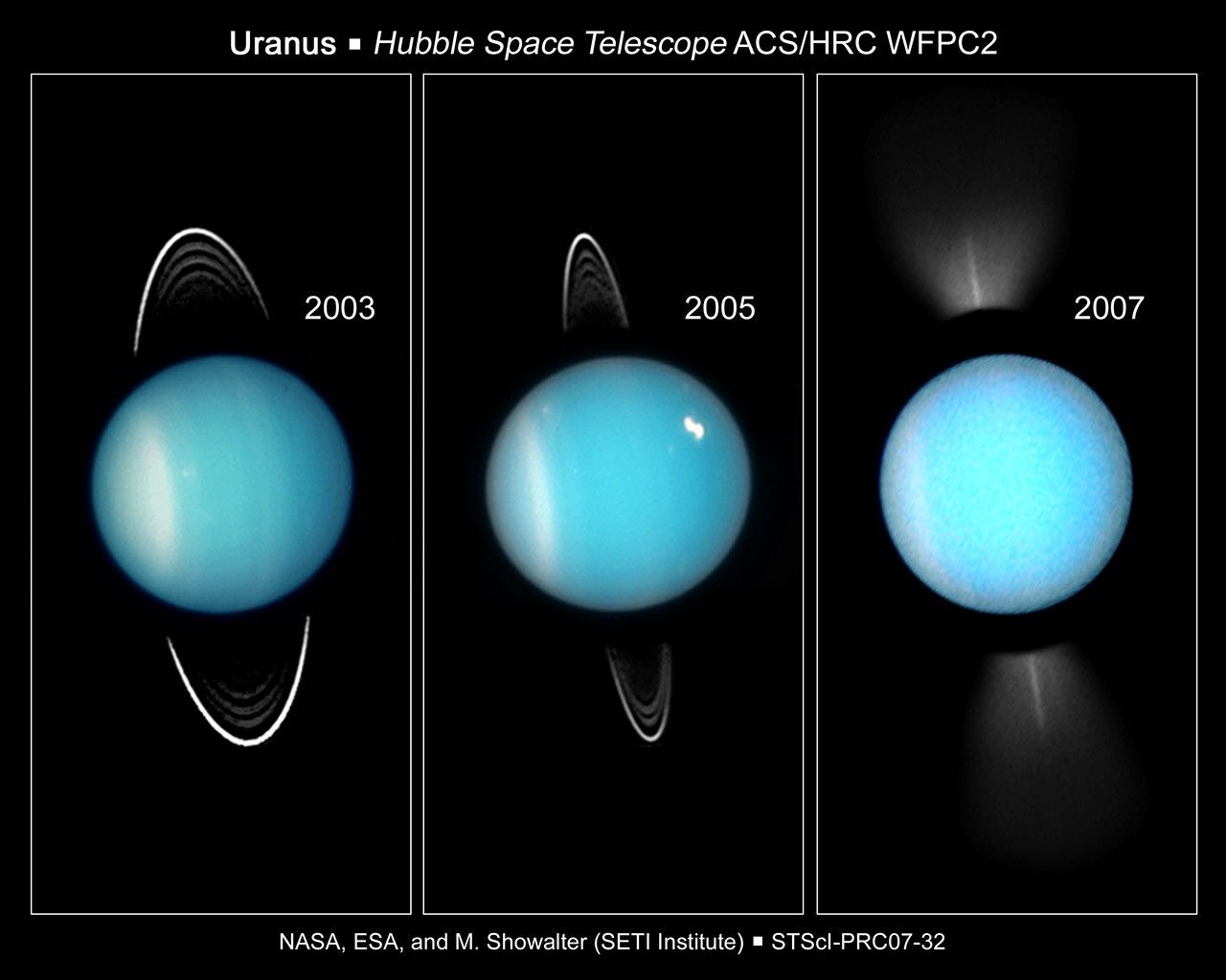 Going, Going, Gone: Hubble Captures Uranus's Rings on Edge