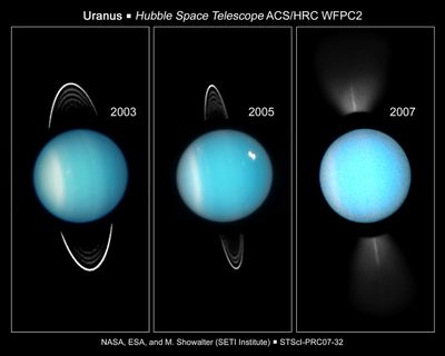 Going, Going, Gone: Hubble Captures Uranus’s Rings on Edge