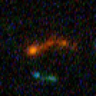 Building Block Galaxy at Redshift of 5.42 from Hubble Ultra Deep Field Image.