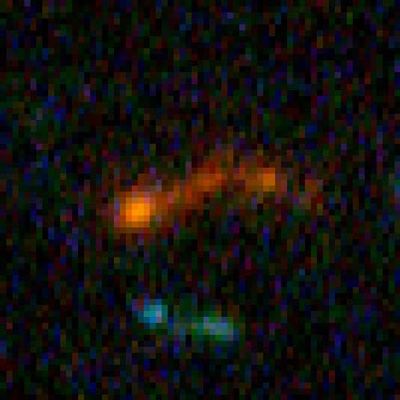 Building Block Galaxy at Redshift of 5.42 from Hubble Ultra Deep Field Image.