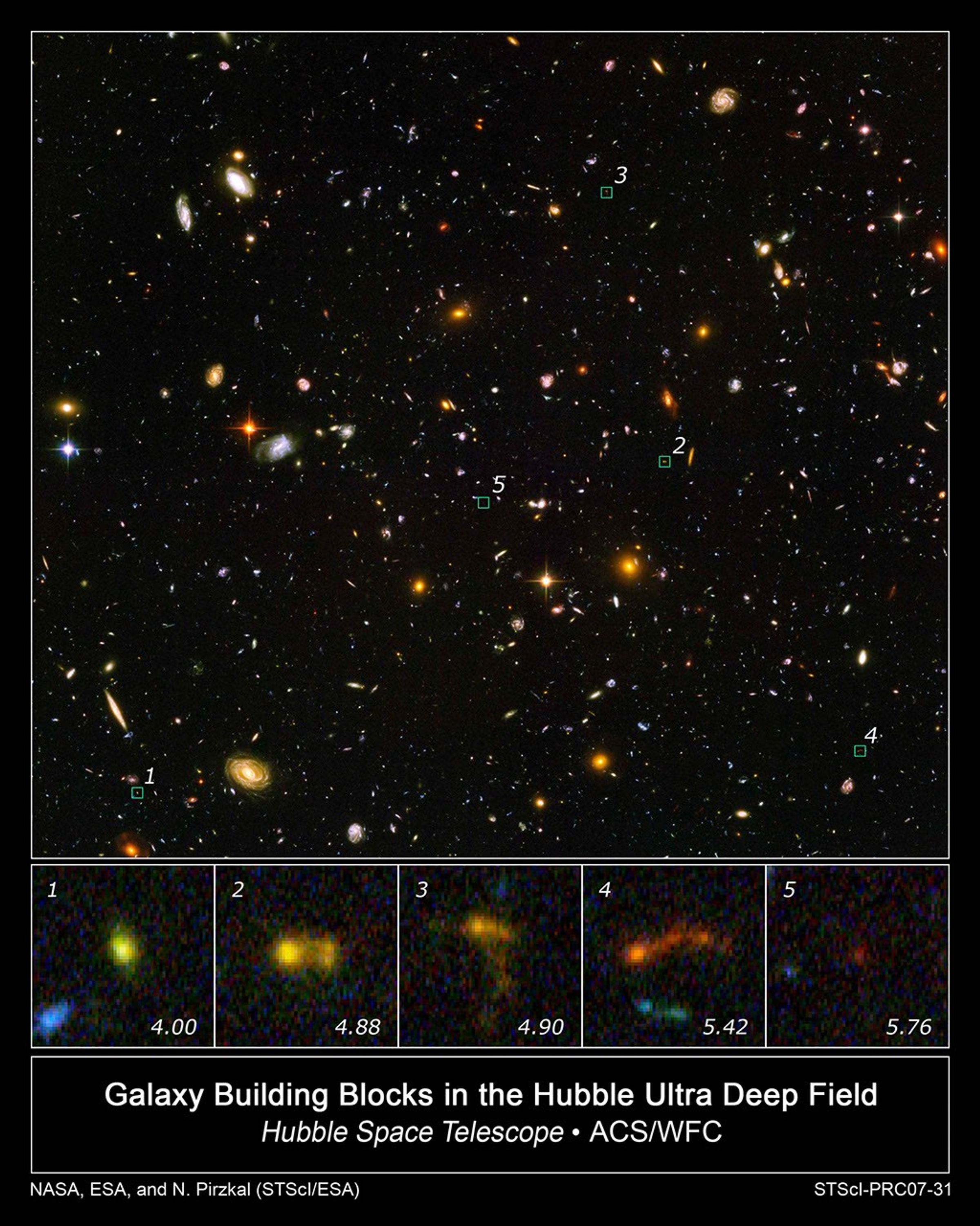 Hubble and Spitzer Uncover Smallest Galaxy Building Blocks