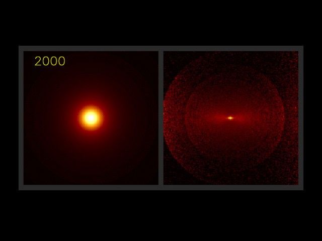 Shell Formation in a Galaxy Merger