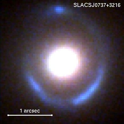 Hubble/Keck Composite Image of Gravitational Lens System: SLACS J0737+3216
