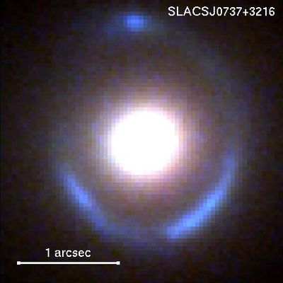 Hubble/Keck Composite Image of Gravitational Lens System: SLACS J0737+3216