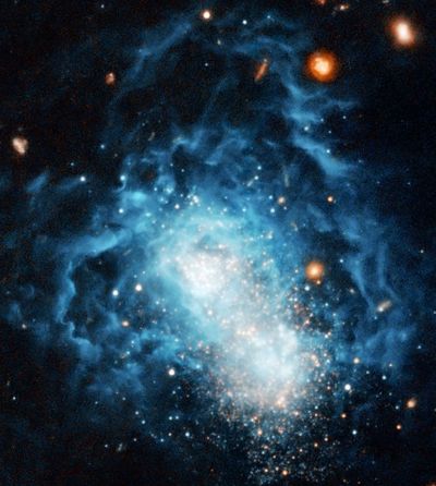 Youthful-looking Galaxy May Be an Adult