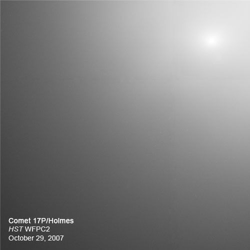 Animation of Comet 17P/Holmes Dimming Over Time