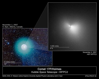 Hubble Zooms In on Heart of Mystery Comet