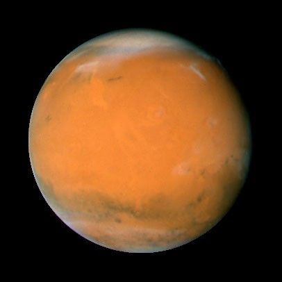 Image: Mars on Dec. 3, 2007; longitude ~225 degrees