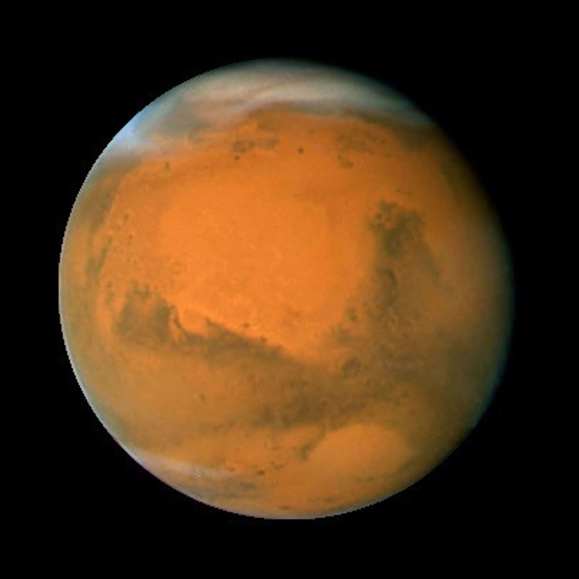 Image: Mars on Dec. 3, 2007; longitude ~320 degrees