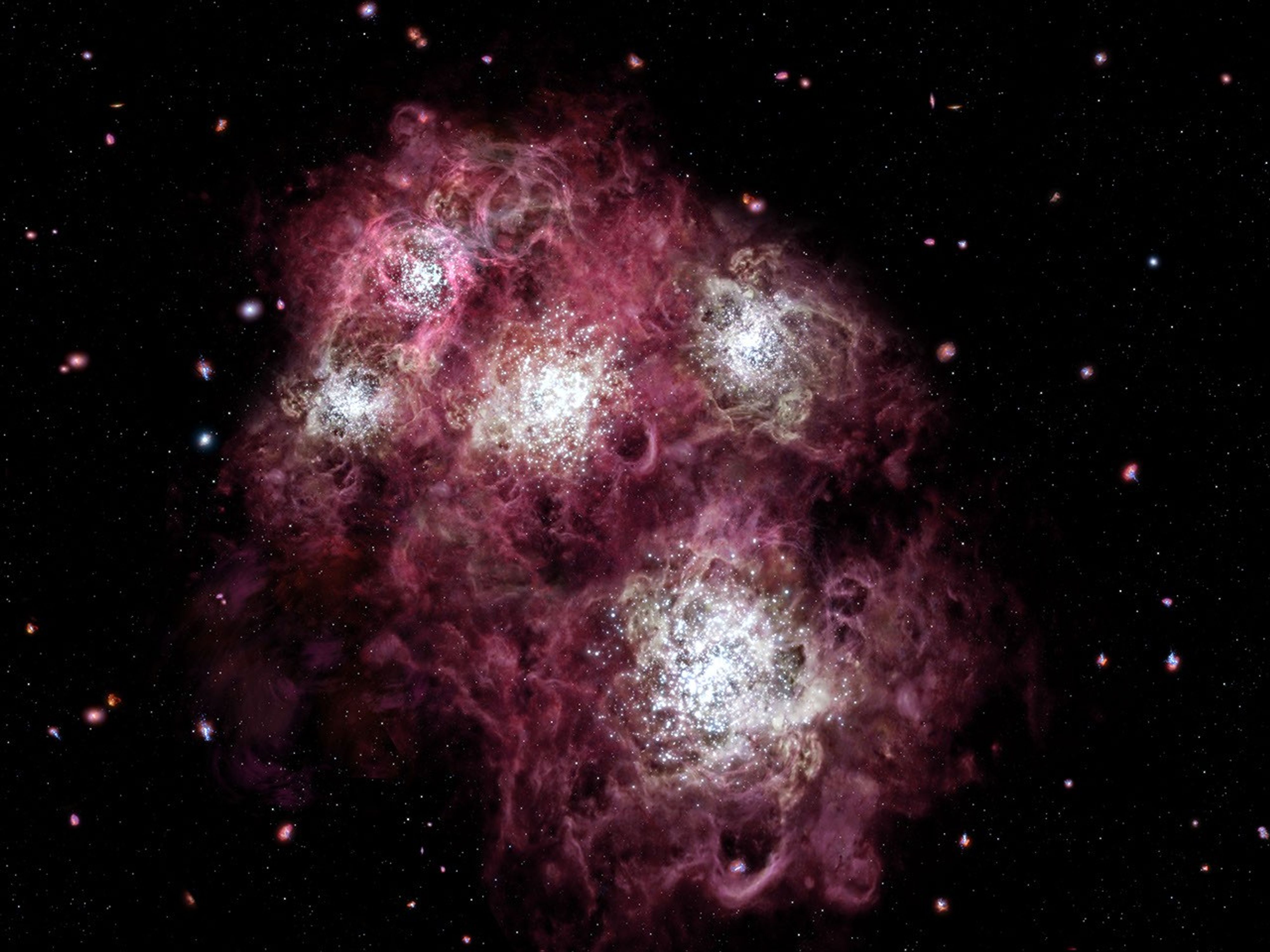 A Young Galaxy Brimming with Star Birth