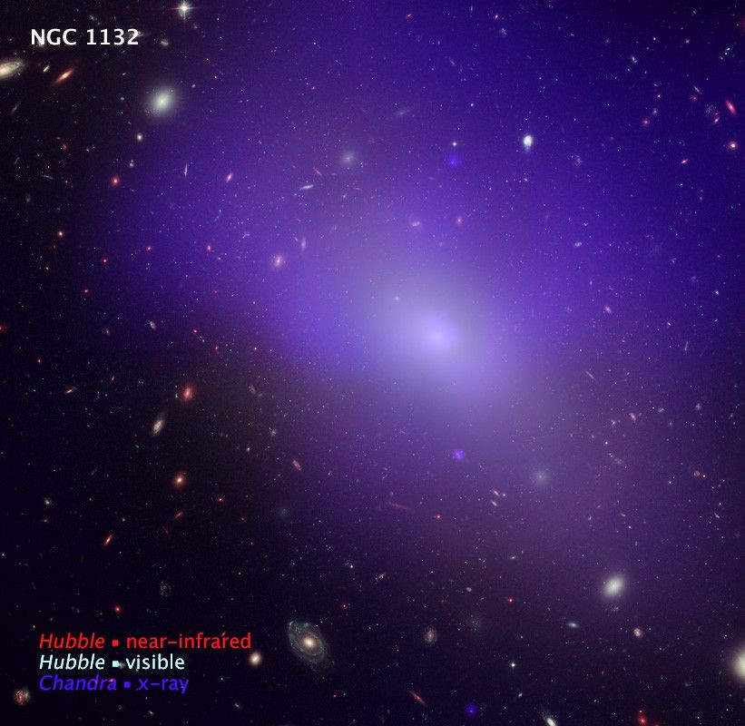 NGC 1132 - Chandra X-Ray Observatory/Hubble Space Telescope