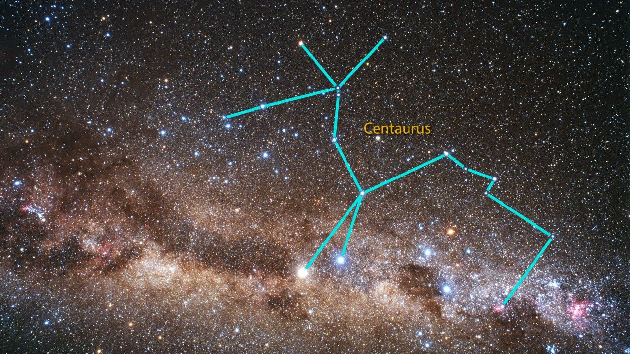 Hubble Probes Heart of Omega Centauri (Labeled)