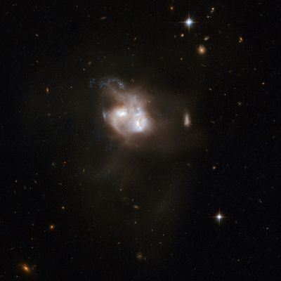 Hubble Interacting Galaxy NGC 5256
