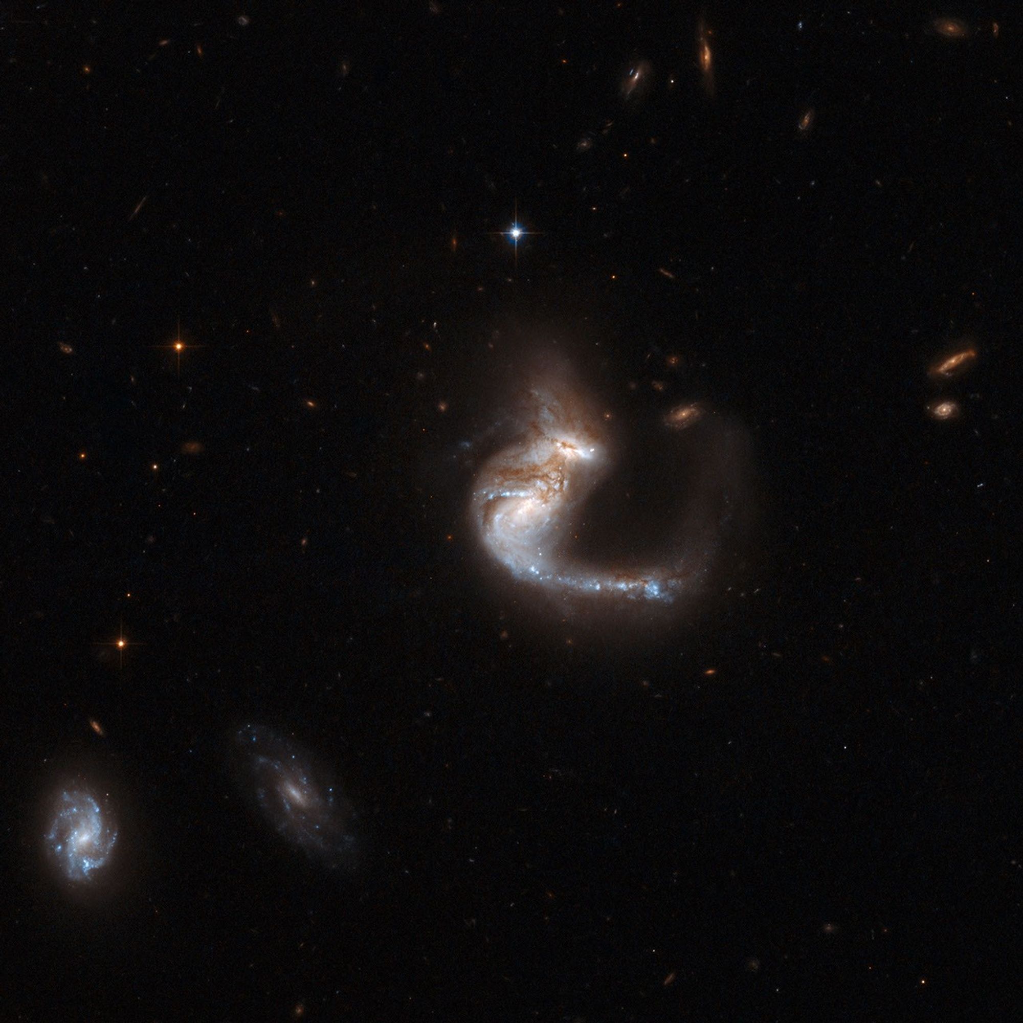 Hubble Interacting Galaxy UGC 4881