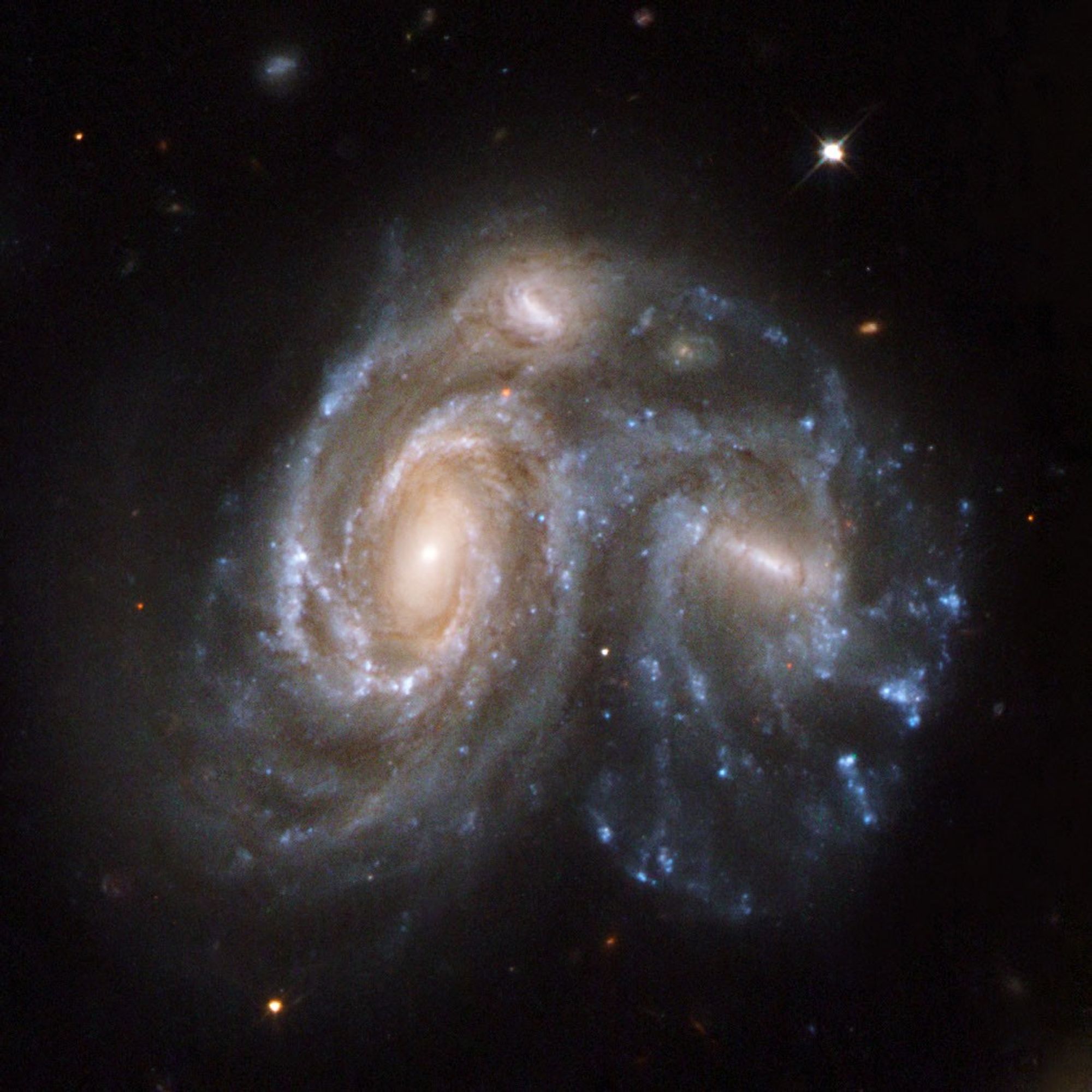 Hubble Interacting Galaxy NGC 6050