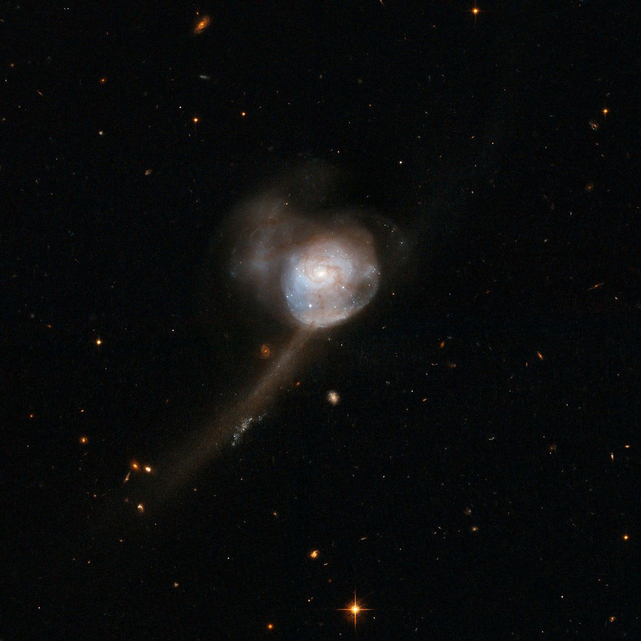 Hubble Interacting Galaxy NGC 17