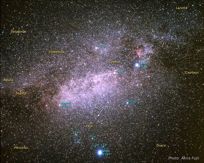 Ground-Based Image Showing Location of NGC 6791