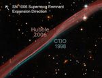 SN 1006 Supernova Remnant Expansion Comparison