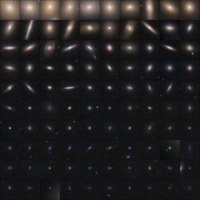 Hubble ACS Image of 100 Virgo Cluster Galaxies