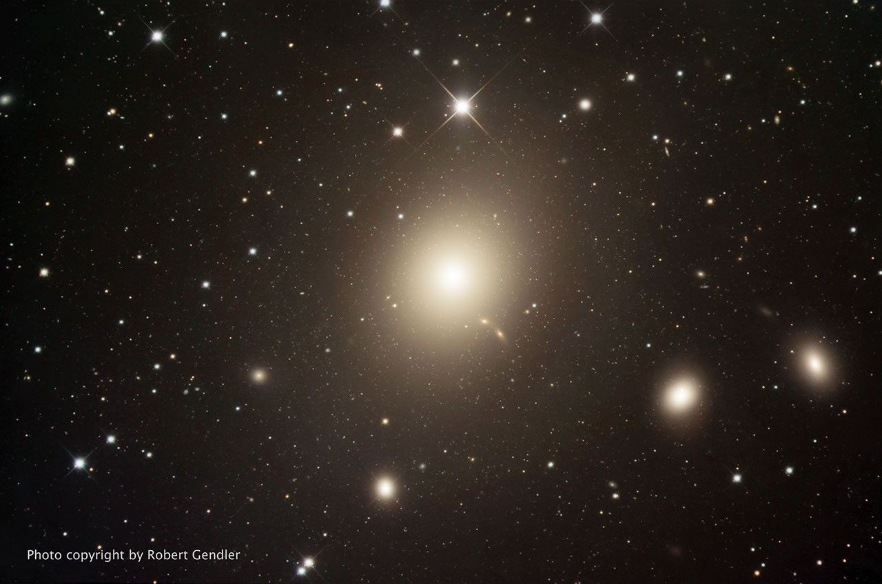 M87 and Surrounding Galaxies in the Virgo Cluster