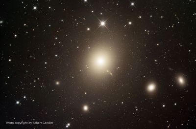 M87 and Surrounding Galaxies in the Virgo Cluster