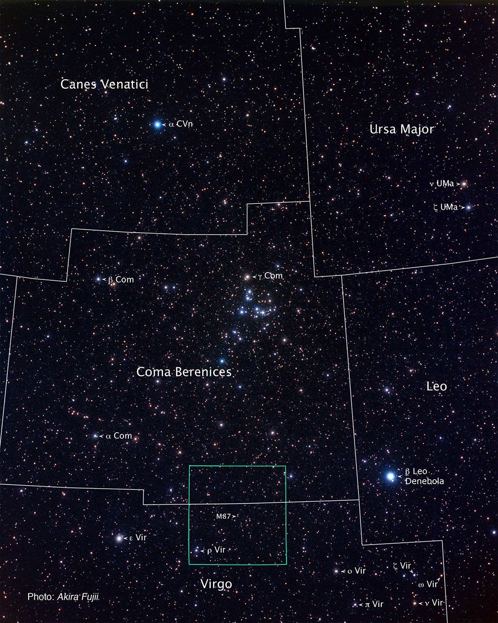 Fujii Constellation Image of Virgo/Coma