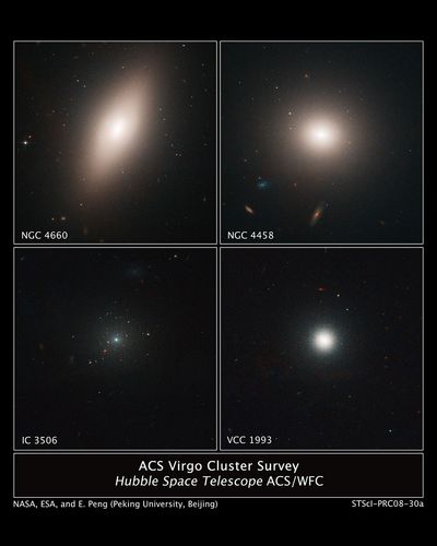 Hubble ACS Images of Virgo Cluster Galaxies: NGC 4660, NGC 4458, IC 3506, and VCC 1993
