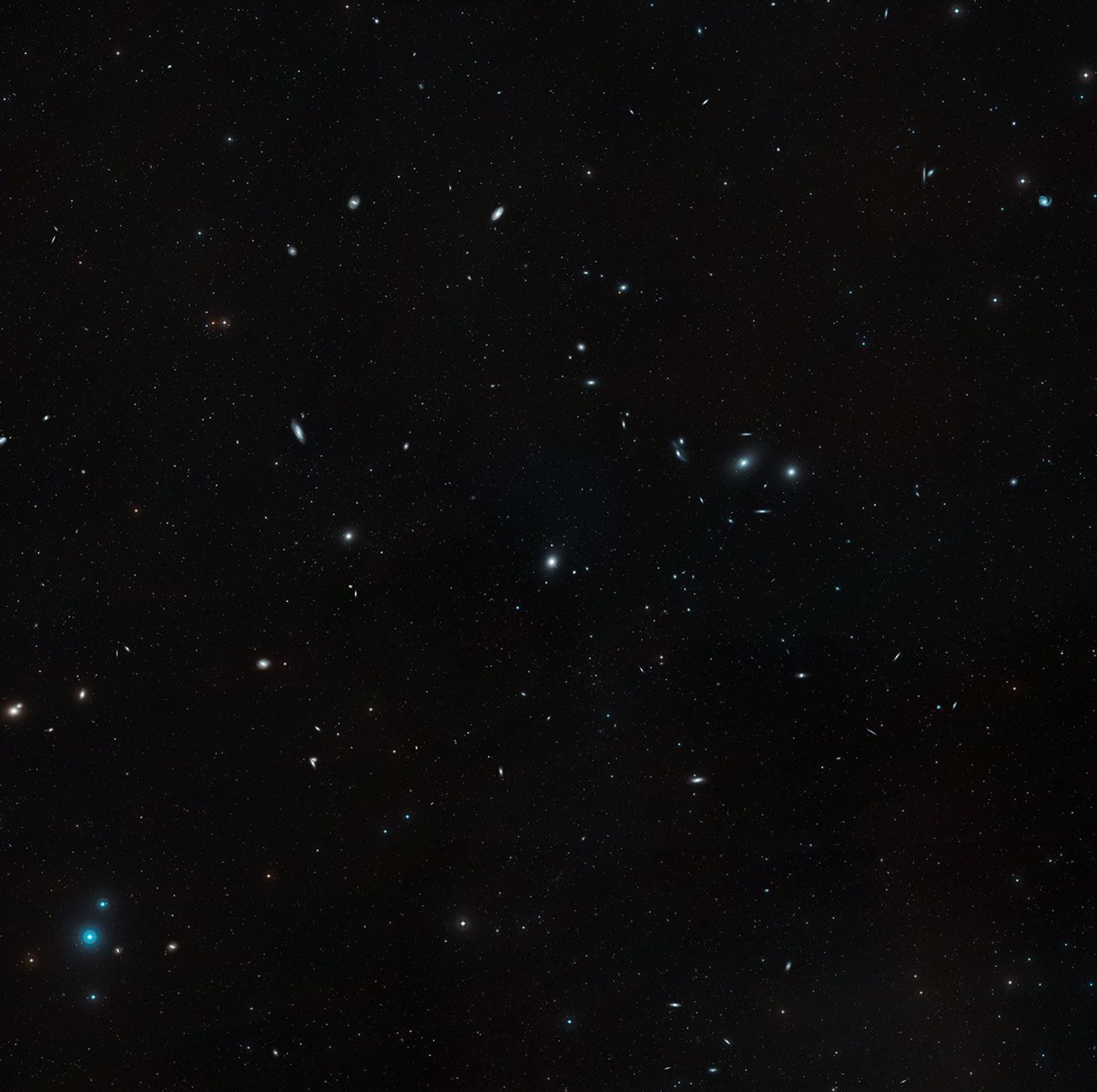 DSS Annotated Image of the Virgo Cluster