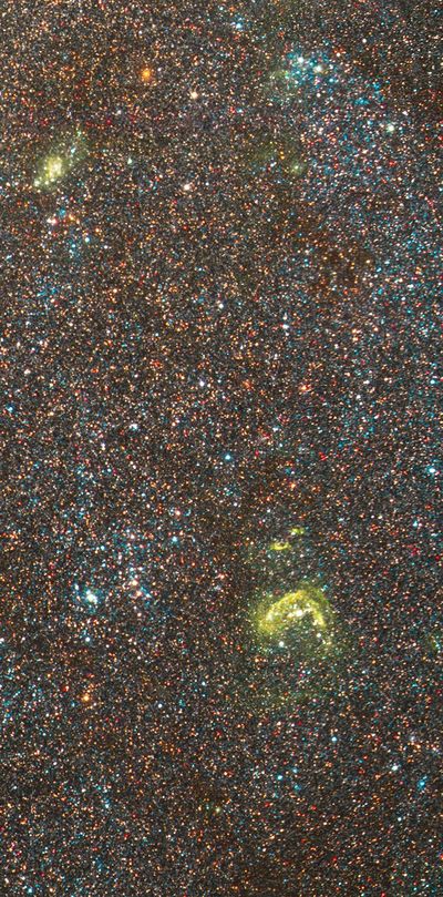 Detail of NGC 300 – Star Formation in Spiral Arms
