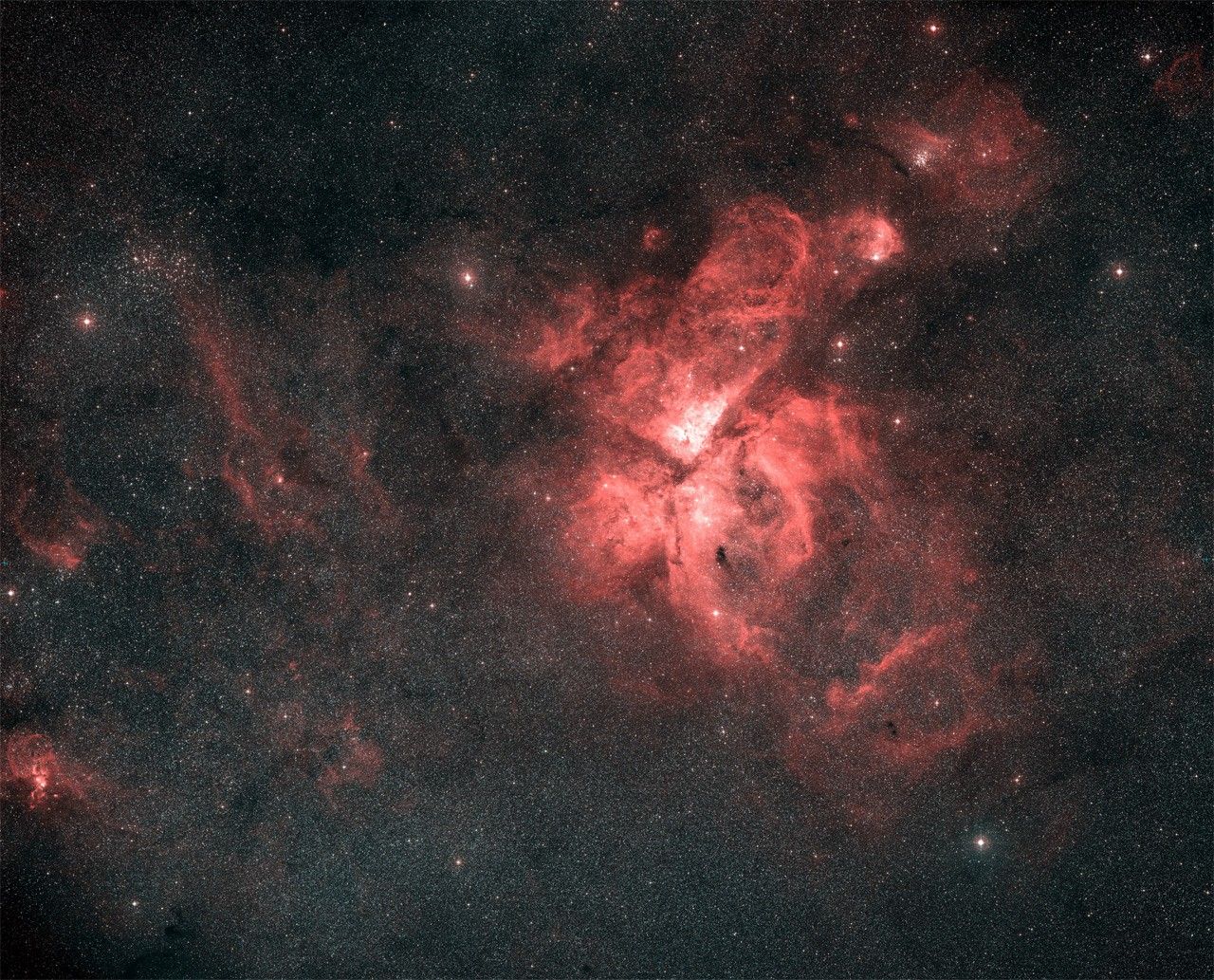 Digitized Sky Survey Image of the Carina Nebula Complex