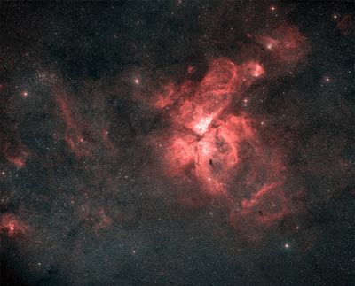 Digitized Sky Survey Image of the Carina Nebula Complex