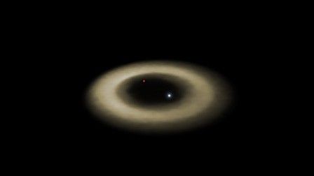 Simulation of the Path of the Planet Orbiting the Star Fomalhaut