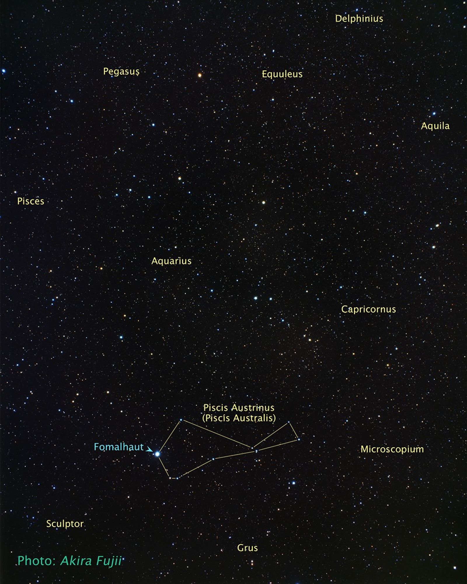 Ground-Based Image with Location of Fomalhaut