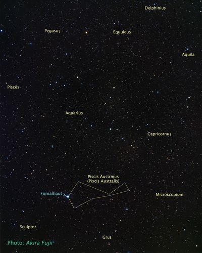 Ground-Based Image with Location of Fomalhaut