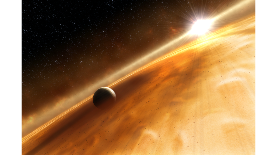 Artist's Concept of Exoplanet Orbiting Fomalhaut