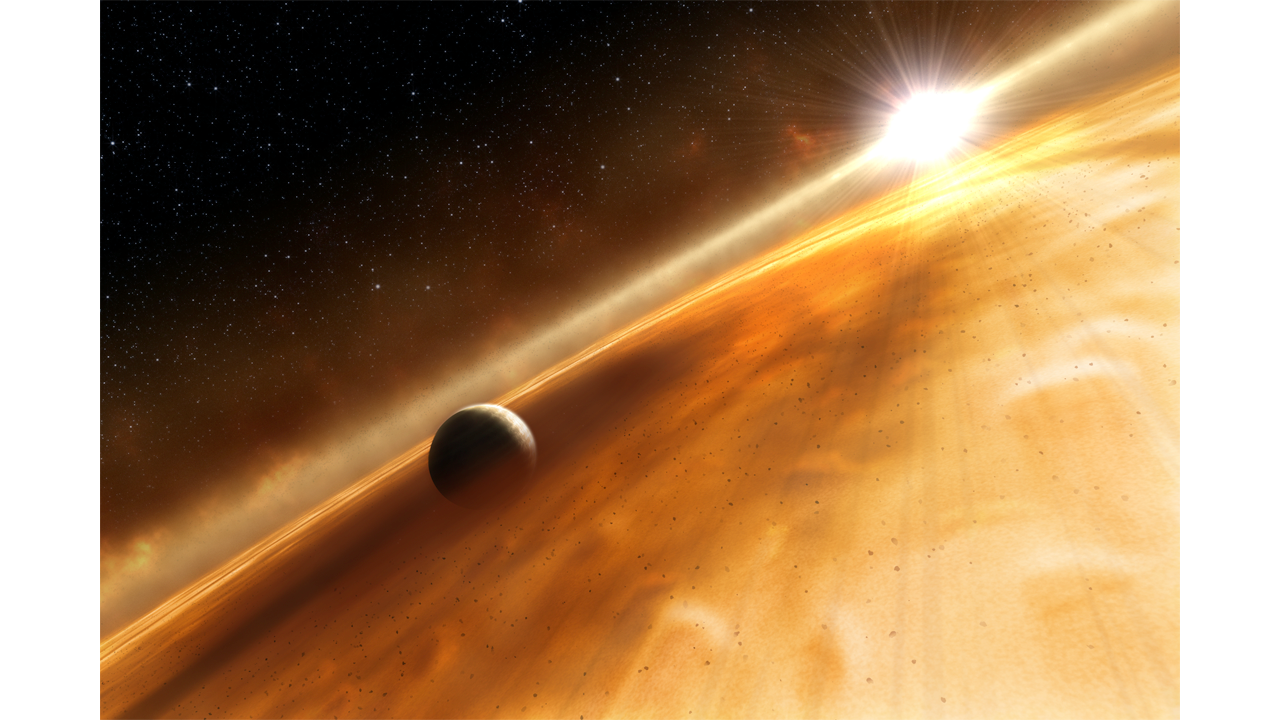 Artist's Concept of Exoplanet Orbiting Fomalhaut