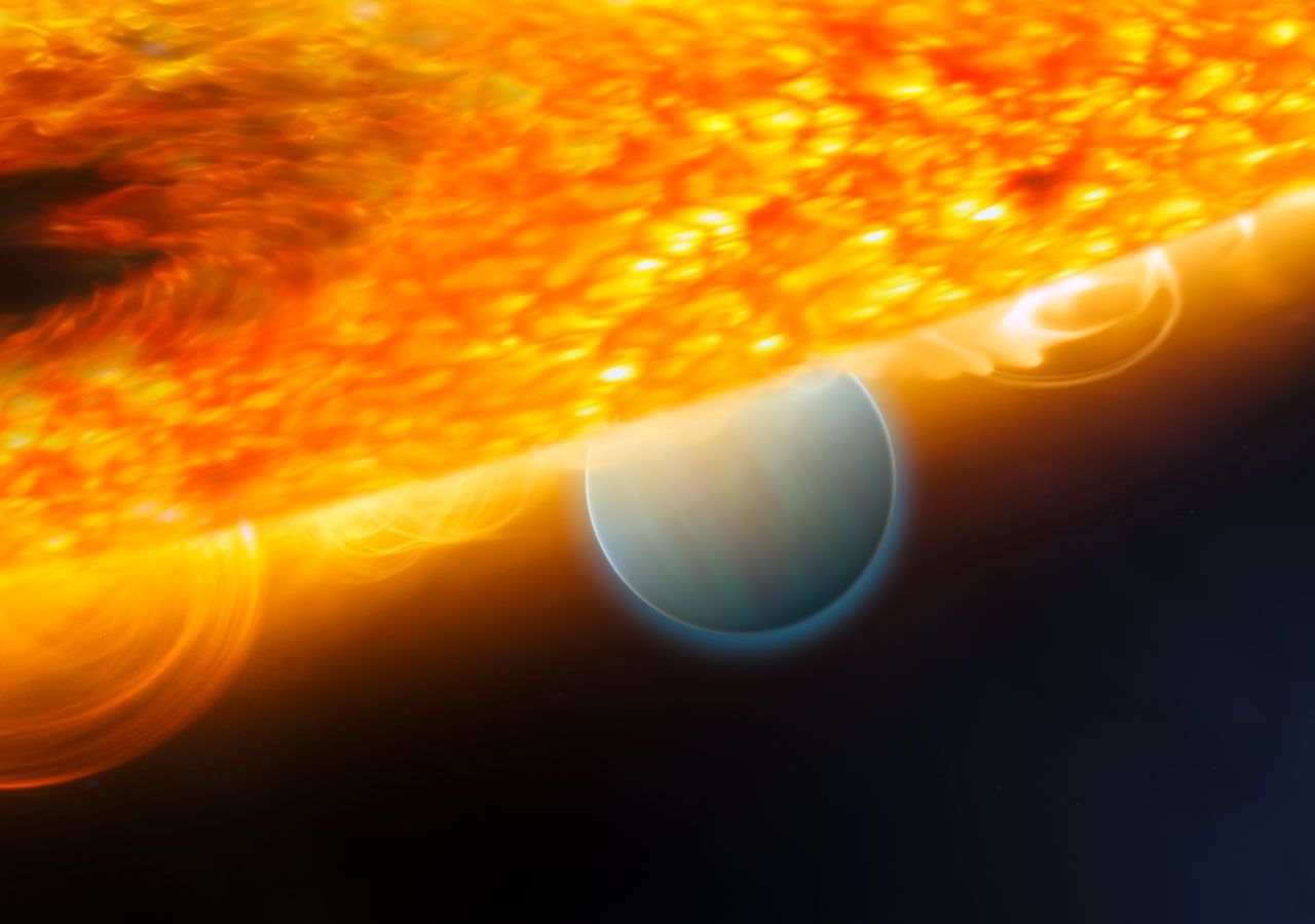 Artist's View of Exoplanet Orbiting the Star HD 189733